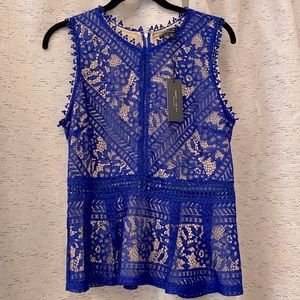 Peplum, Lace, Sleeveless top